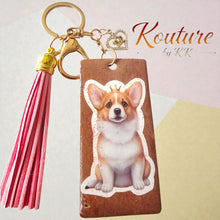 Load image into Gallery viewer, Corgi Handmade Resin Keychain Princess Dog Keychain – Kouture by KK