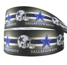 Load image into Gallery viewer, 1.5" Dallas Cowboys Grosgrain Ribbon. NFL Football- Team Sports Ribbon- Wide Ribbon