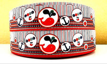 Load image into Gallery viewer, 1" Whales and Anchors Grosgrain Ribbon. Nautical Theme, Sailor theme