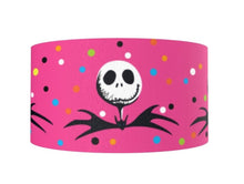 Load image into Gallery viewer, 5/8" Jack Skellington Nightmare before Christmas Hot Pink Grosgrain ribbon.