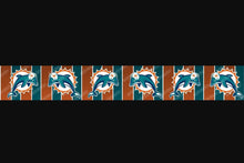 Load image into Gallery viewer, NOW IN 5/8", 7/8", 1" and 1.5" Miami Dolphins Grosgrain Ribbon. NFL Football Sports Teams