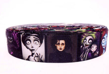 Load image into Gallery viewer, 1.5" Edward Scissorhands- Johnny Depp Jack Skellington- BeetleJuice- Jack and Sally grosgrain ribbon- Tim Burton Classics-Ribbon Best Seller