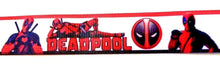 Load image into Gallery viewer, 7/8" Deadpool Grosgrain Ribbon. Great detail.
