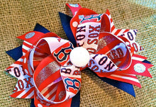 Load image into Gallery viewer, 1.5" Boston Red Sox Ribbon, Patriotic Team Favorite, Quality Ribbon, Baseball Team Unique Gift.