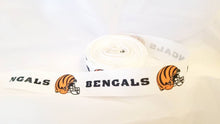 Load image into Gallery viewer, 1" Cincinnati Bengals Grosgrain Ribbon. Football Ribbon NFL Sports