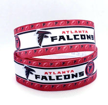 Load image into Gallery viewer, 7/8" Atlanta Falcons Football Ribbon. Football Grosgrain Ribbon  Sports Team Ribbon