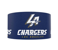 Load image into Gallery viewer, 1.5" Los Angeles Chargers Grosgrain Ribbon. Football Ribbon NFL Sports Ribbon