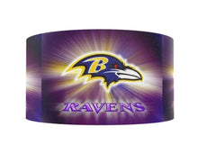Load image into Gallery viewer, NFL Baltimore Ravens Ribbon. In 7/8" and 1.5" NFL Football Ribbon Sports Team Ribbon