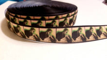 Load image into Gallery viewer, 7/8" Frankenstein and Frankenstein Bride Classic Horror Movie Grosgrain Ribbon.  Haunted and Fright Night. Antique style