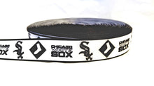 Load image into Gallery viewer, 7/8" Chicago White Sox Ribbon, MLB Ribbon Baseball Ribbon Quality Ribbon, Baseball Team Unique Gift.