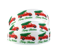 Load image into Gallery viewer, 7/8" Chevy Truck  Christmas Tree Ribbon. Merry Christmas Ribbon