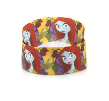 Load image into Gallery viewer, 5/8" Nightmare Before Christmas Rag Doll Sally Grosgrain Ribbon. Halloween