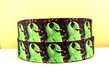 Load image into Gallery viewer, Oogie Boogie Grosgrain Ribbon. Oogie Boogie Villian Ribbon in 3/8" or 7/8" Nightmare Before Christmas ribbon. Kingdom Hearts. Halloween