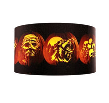Load image into Gallery viewer, 1.5" Scary Halloween Ribbon. Witch Ribbon. Mummy, Spider Jack olantern Pumpkin Werewolf Ribbon