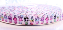 Load image into Gallery viewer, 5/8'' Panda, Doggie and Kitty Cat Soda Pop Ribbon