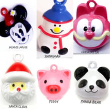 Load image into Gallery viewer, SALE!!! Character Bells - Cat Bells - Cat Collar Bells. Holiday Bells. Pig Charm Bell, Specialty Bells. Panda Bells- Cheshire Cat. Minnie