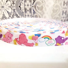 Load image into Gallery viewer, 7/8" Classic Orginal Care Bears Grosgrain Ribbon.