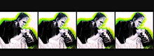 Load image into Gallery viewer, 7/8" & 1.5" wide Frankenstein and Frankenstein Bride Classic Horror Movie Grosgrain Ribbon.  Haunted and Fright Night
