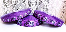 Load image into Gallery viewer, Jack Skellington Purple Grosgrain Ribbon. 5/8" 7/8" and 1.5" Jack Skellington Halloween Nightmare Before Christmas Ribbon.