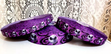 Load image into Gallery viewer, Jack Skellington Purple Grosgrain Ribbon. 5/8" 7/8" and 1.5" Jack Skellington Halloween Nightmare Before Christmas Ribbon.