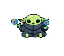 Load image into Gallery viewer, Baby Green Alien Resin Flatback. Baby Alien Planar resin. Baby Hair Embellishment Center Bow Supplies Theme Party Favors