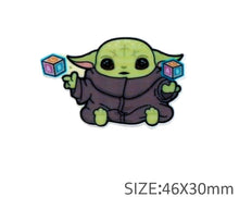 Load image into Gallery viewer, Baby Green Alien Resin Flatback. Baby Alien Planar resin. Baby Hair Embellishment Center Bow Supplies Theme Party Favors