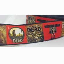 Load image into Gallery viewer, 1.5" Walking Dead Grosgrain Ribbon. Zombie Ribbon.