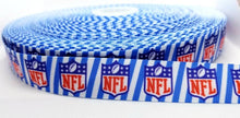 Load image into Gallery viewer, 7/8" NFL Football League Sports Ribbon. Football Teams