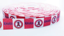 Load image into Gallery viewer, 7/8" Los Angeles Angeles Grosgrain Ribbon. Baseball Sports MLB Ribbon