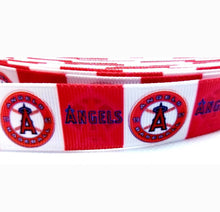 Load image into Gallery viewer, 7/8" Los Angeles Angeles Grosgrain Ribbon. Baseball Sports MLB Ribbon