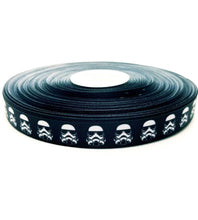 Load image into Gallery viewer, 5/8" Star Wars Storm Trooper Grosgrain Ribbon