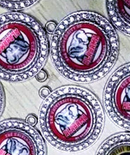 Load image into Gallery viewer, Special Edition Alabama Crimson Tide Football Charms. 2.5 cm large Rhinestones Football University Charms