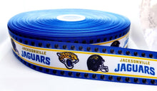 Load image into Gallery viewer, 1.5" Jacksonville Jaguars Grosgrain Ribbon. NFL Football Sports Team Ribbon