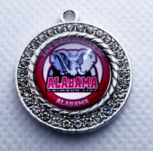 Load image into Gallery viewer, Special Edition Alabama Crimson Tide Football Charms. 2.5 cm large Rhinestones Football University Charms