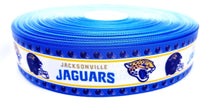 Load image into Gallery viewer, 1.5" Jacksonville Jaguars Grosgrain Ribbon. NFL Football Sports Team Ribbon