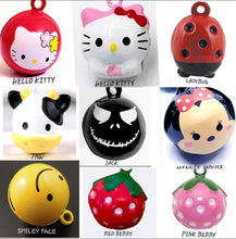 Load image into Gallery viewer, SALE Pet Bells. Specialty Bells, Character Bells, Jack Skellington - Cow Bells Minnie, Smiley Faces Hello Kitty Ladybug Bell. Collar Bells