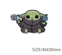 Load image into Gallery viewer, Baby Green Alien Resin Flatback. Baby Alien Planar resin. Baby Hair Embellishment Center Bow Supplies Theme Party Favors