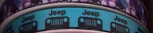 Load image into Gallery viewer, Aqua and Black Sports Vehicle  Ribbon in 5/8" and 7/8" Grosgrain Ribbon.