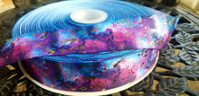 Load image into Gallery viewer, 1.5" Gold Foil Moons and Stars Grosgrain Ribbon
