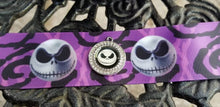 Load image into Gallery viewer, Jack Skellington Purple Grosgrain Ribbon. 5/8" 7/8" and 1.5" Jack Skellington Halloween Nightmare Before Christmas Ribbon.