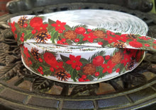 Load image into Gallery viewer, Beautiful 1.5" Christmas Garland Ribbon. Perfect for your Christmas Tree and gift wrapping. Grosgrain ribbon.