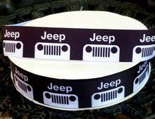 Load image into Gallery viewer, 1.5", 7/8" and 5/8" Black sports vehicle Ribbon.  Grosgrain Ribbon.