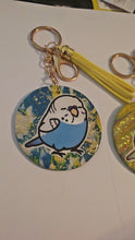 Load and play video in Gallery viewer, Parakeet Keychain | Handmade Polymer Clay Keychain | Budgie Bird | Kouture by KK
