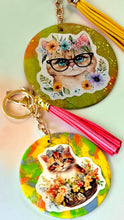 Load image into Gallery viewer, Kitty Cat Keychain – Handmade Polymer Clay | Cat Lover Gift - Kouture by KK
