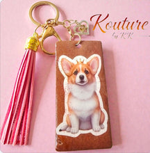 Load image into Gallery viewer, Corgi Handmade Resin Keychain Princess Dog Keychain – Kouture by KK
