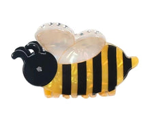 Load image into Gallery viewer, Bumble Bee Hair Claw Clip | Rhinestone Wings | Bee Lover Gift | Acrylic Animal Hair Accessory
