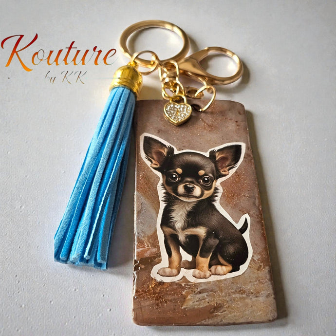 Black and Tan Chihuahua Necklace