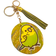 Load image into Gallery viewer, Parakeet Keychain | Handmade Polymer Clay Keychain | Budgie Bird | Kouture by KK

