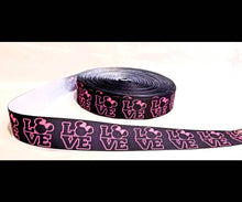 Load image into Gallery viewer, 1&quot; Minnie Mouse Grosgrain Ribbon.
