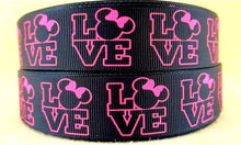 Load image into Gallery viewer, 1&quot; Minnie Mouse Grosgrain Ribbon.
